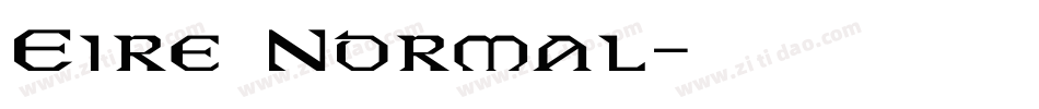Eire Normal字体转换
